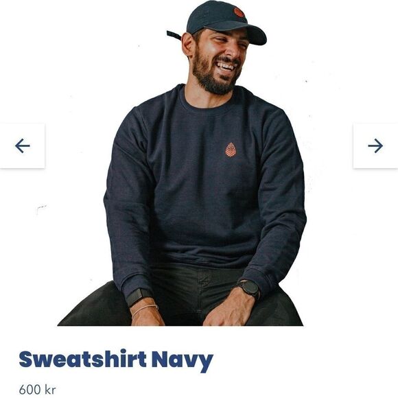 NWOT kordie by kordie men’s navy sweatshirt - Picture 1 of 7
